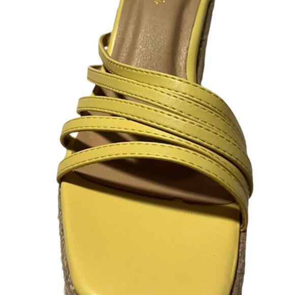 CHASE AND CHLOE Cordelia Platform Wedge Espadrille Sandal - Picture 2 of 3